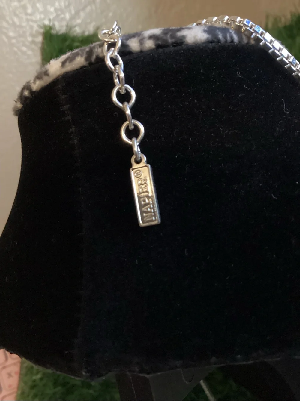 Napier gold/Silver Tone Geometric Square Pendant Necklace - Women Jewelry